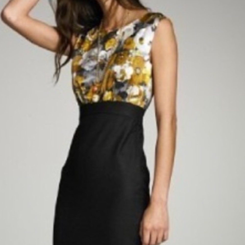 Vintage rare J Crew silk and wool sheath dress